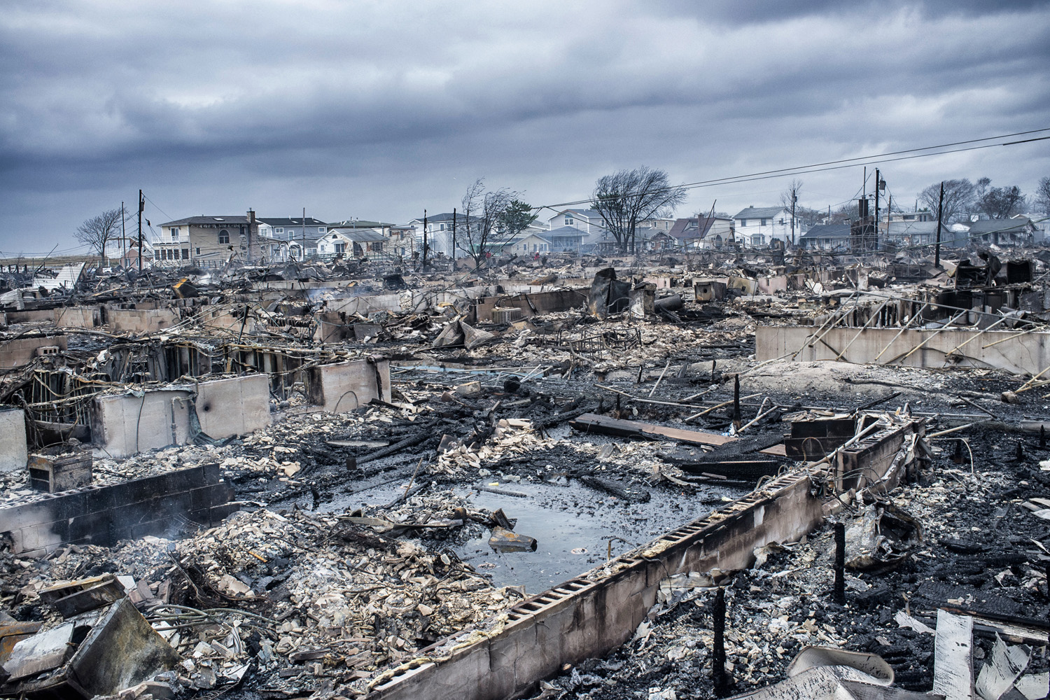 Image: Oct. 30, 2012. The Breezy Point section of Queens, N.Y. after it sustained devastating damage during Hurricane Sandy.