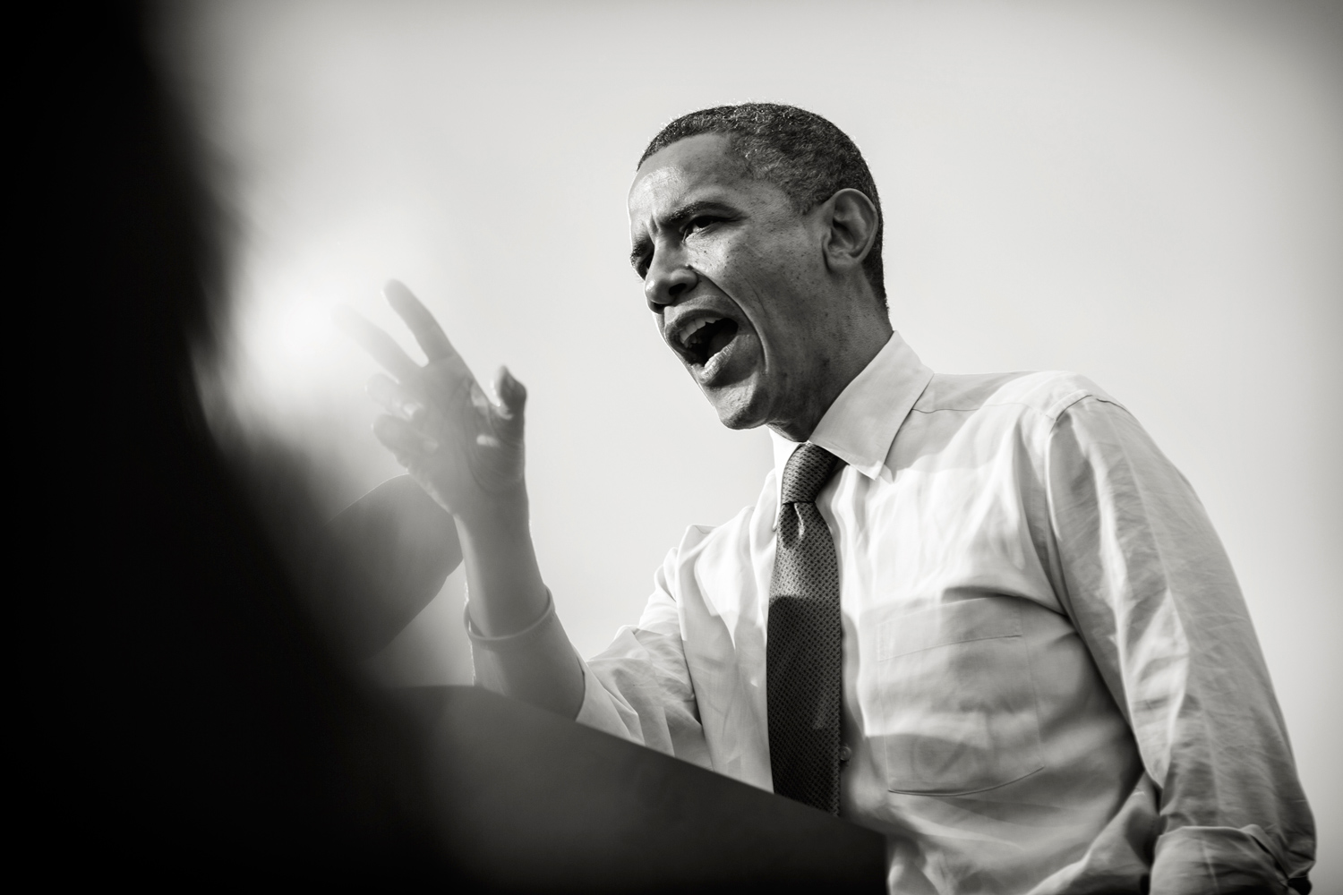 Oct. 24, 2012. President Obama attends a campaign rally in Denver.