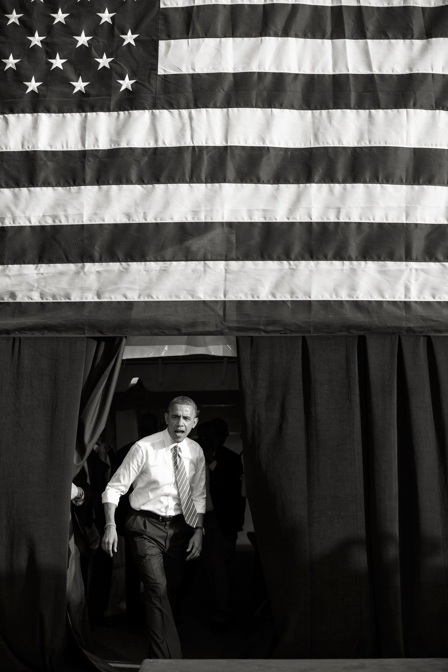 Image: President Obama attends a campaign rally in Tampa. Oct. 25, 2012.