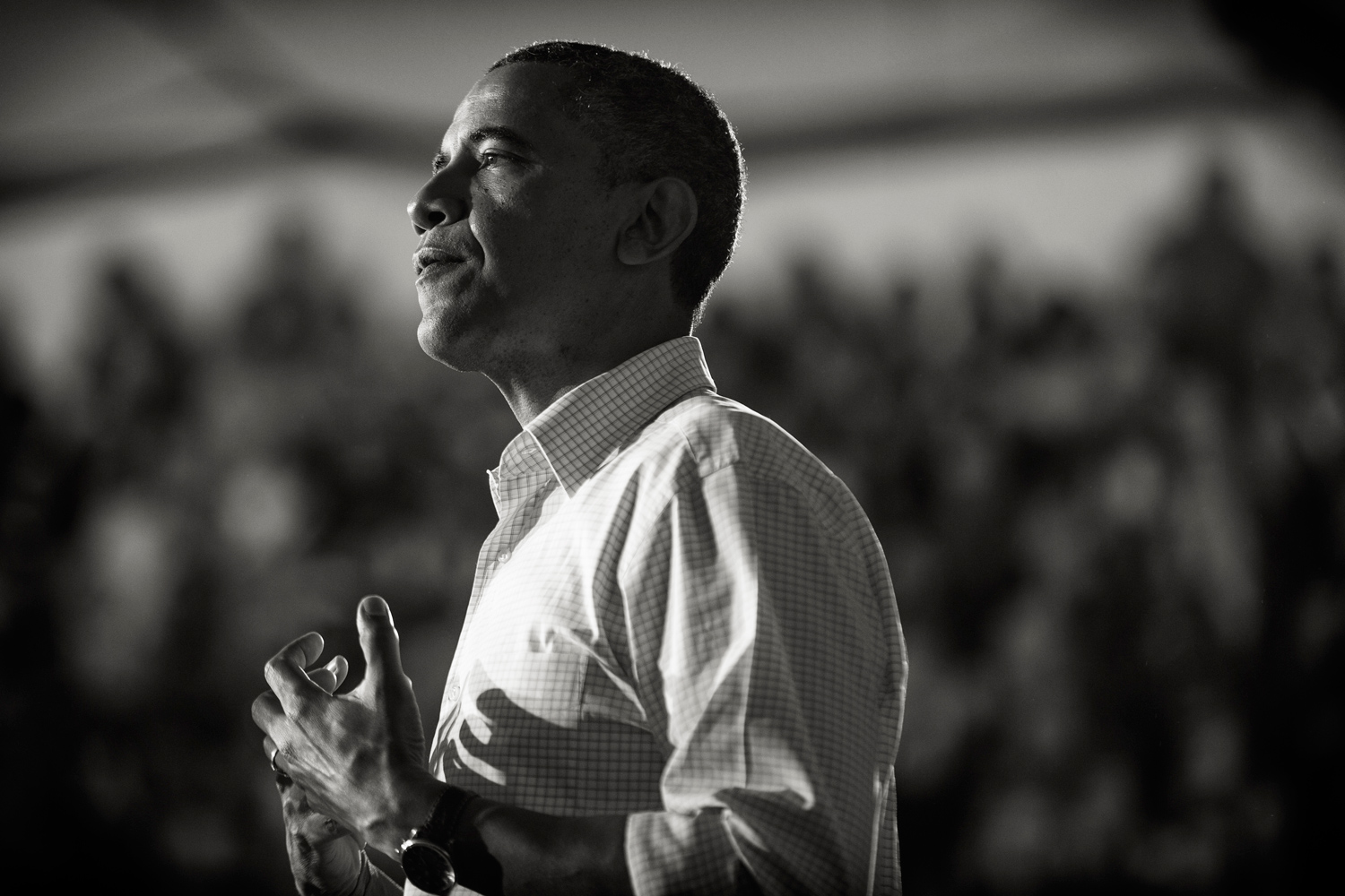 Image: Nov. 3, 2012. President Obama attends a campaign rally at the Mentor High School in Mentor, Ohio.