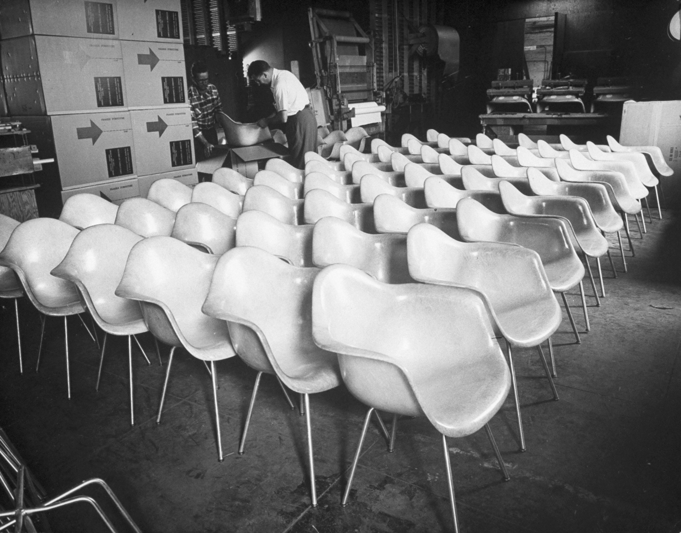 Eames-designed chairs, 1950.