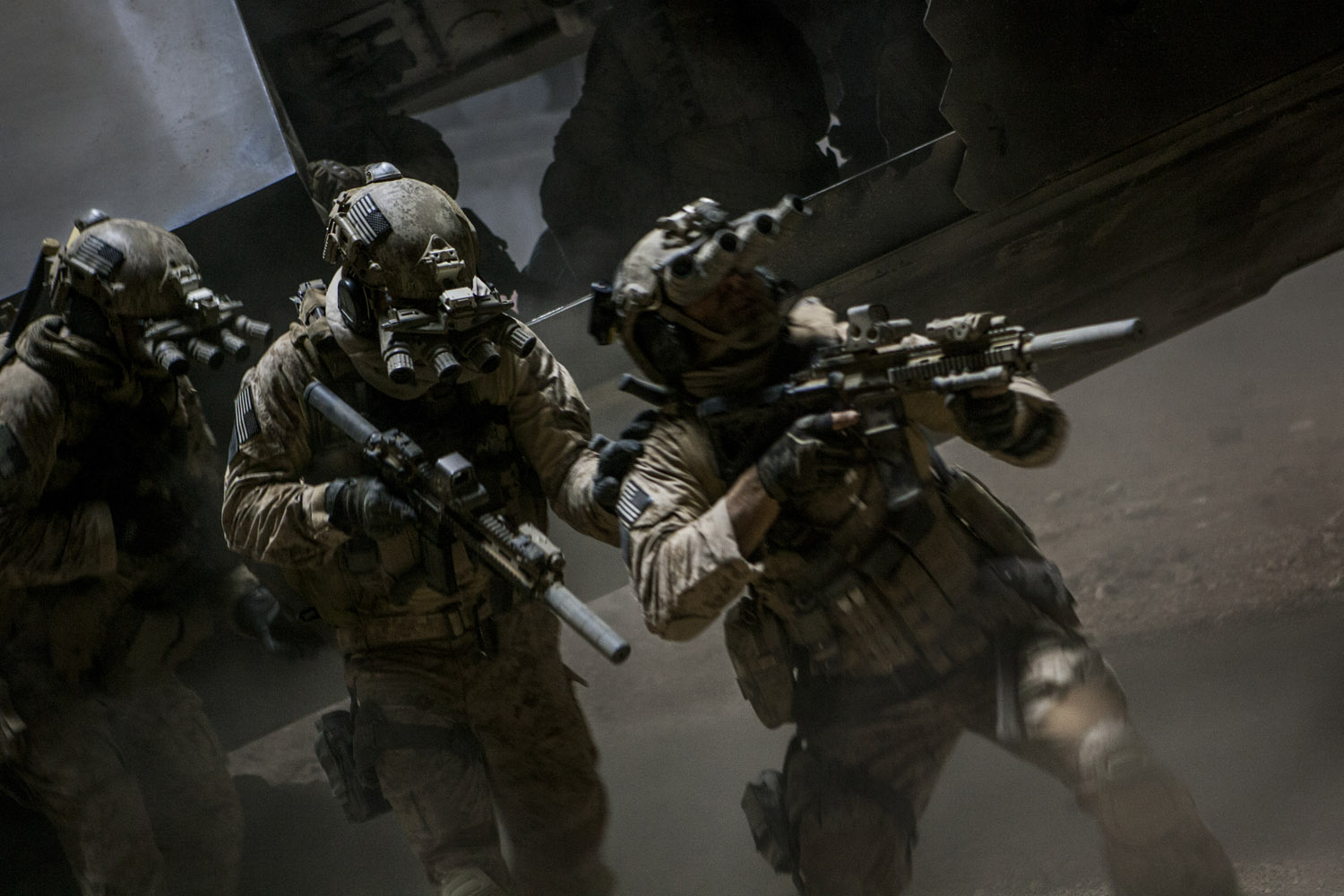 Navy SEALs raid Osama Bin Laden's compound in Columbia Pictures'  new thriller, Zero Dark Thirty.