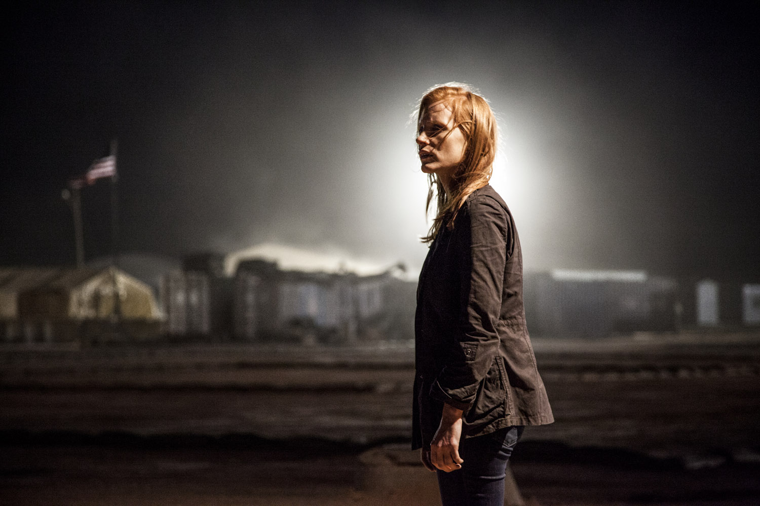 Jessica Chastain plays a member of the elite team of spies and military operatives who secretly devoted themselves to finding Osama Bin Laden in Zero Dark Thirty.