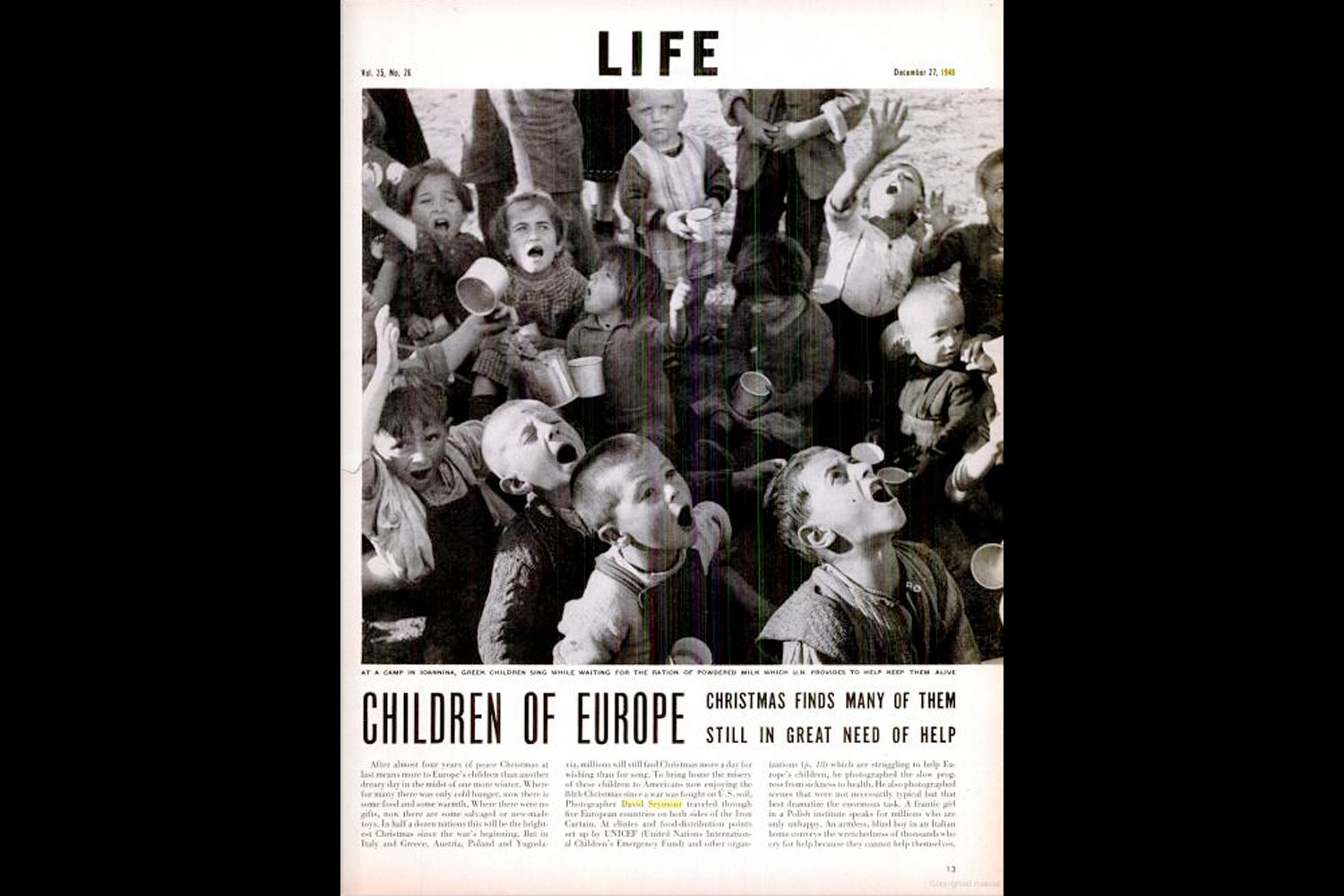 "Children of Europe," LIFE magazine, Dec. 27, 1948