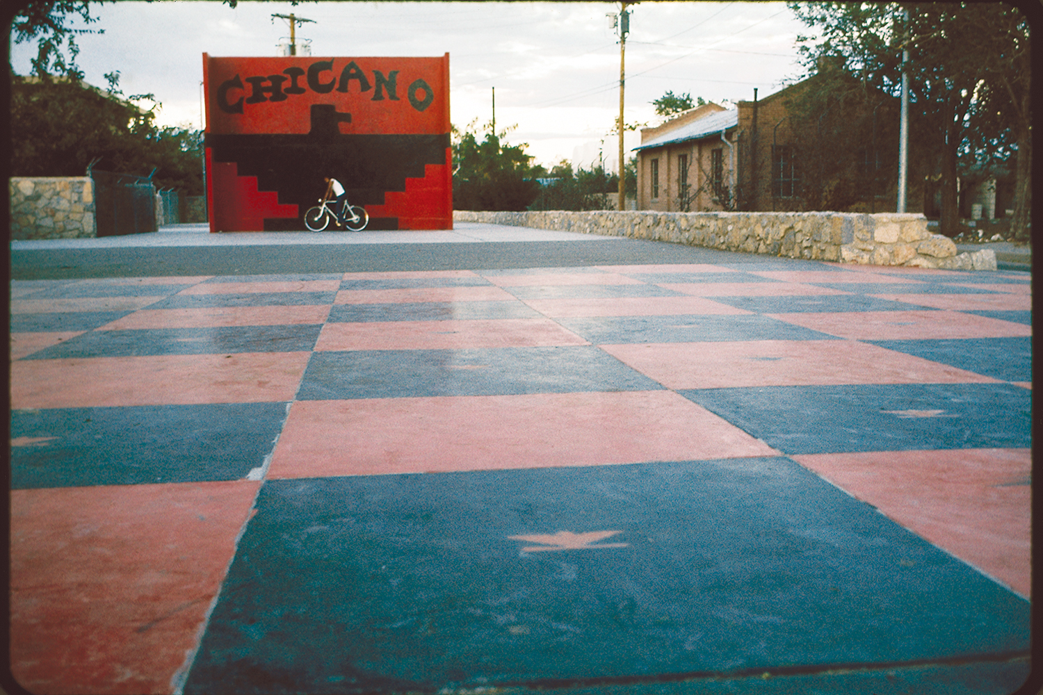 Thunderbird display in the Spanish speaking Second Ward. El Paso, Texas, 1972.