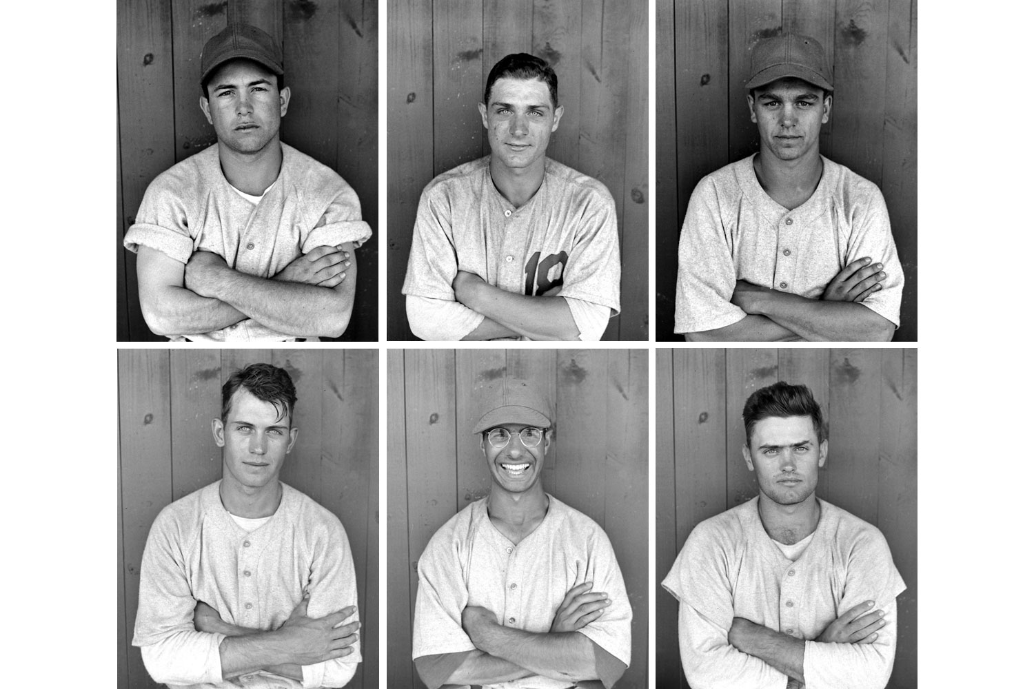 Top row, l-r: Outfielder Vic Marasco, catcher Dick Ballestrini, outfielder (and future Hall of Fame manager) Dick Williams; bottom, first baseman Dee Fondy, infielder Jim Baxes, catcher Mervin Dornburg.