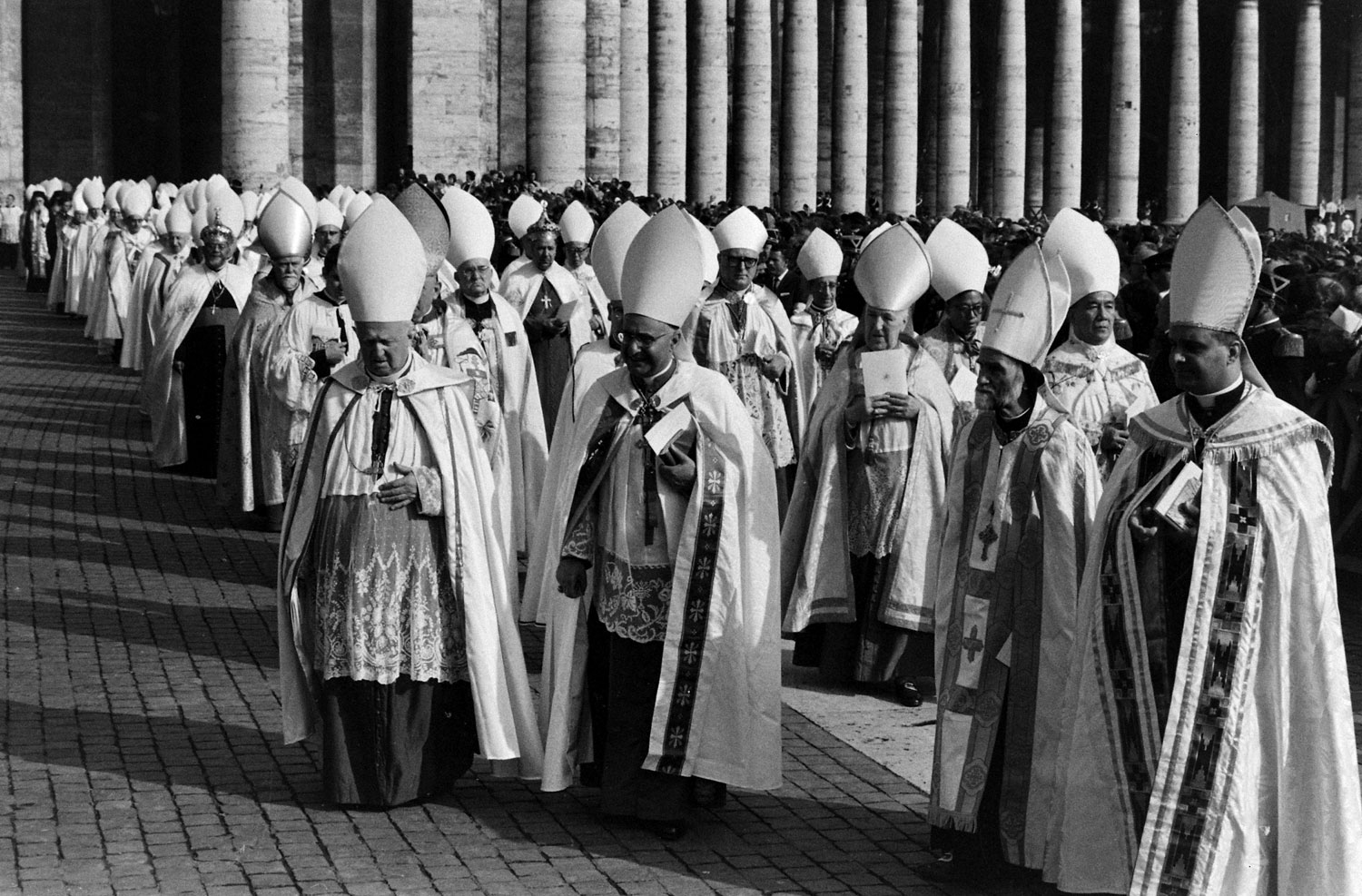 Vatican Ecumenical Council and Ecumenical Procession, Rome, 1962.