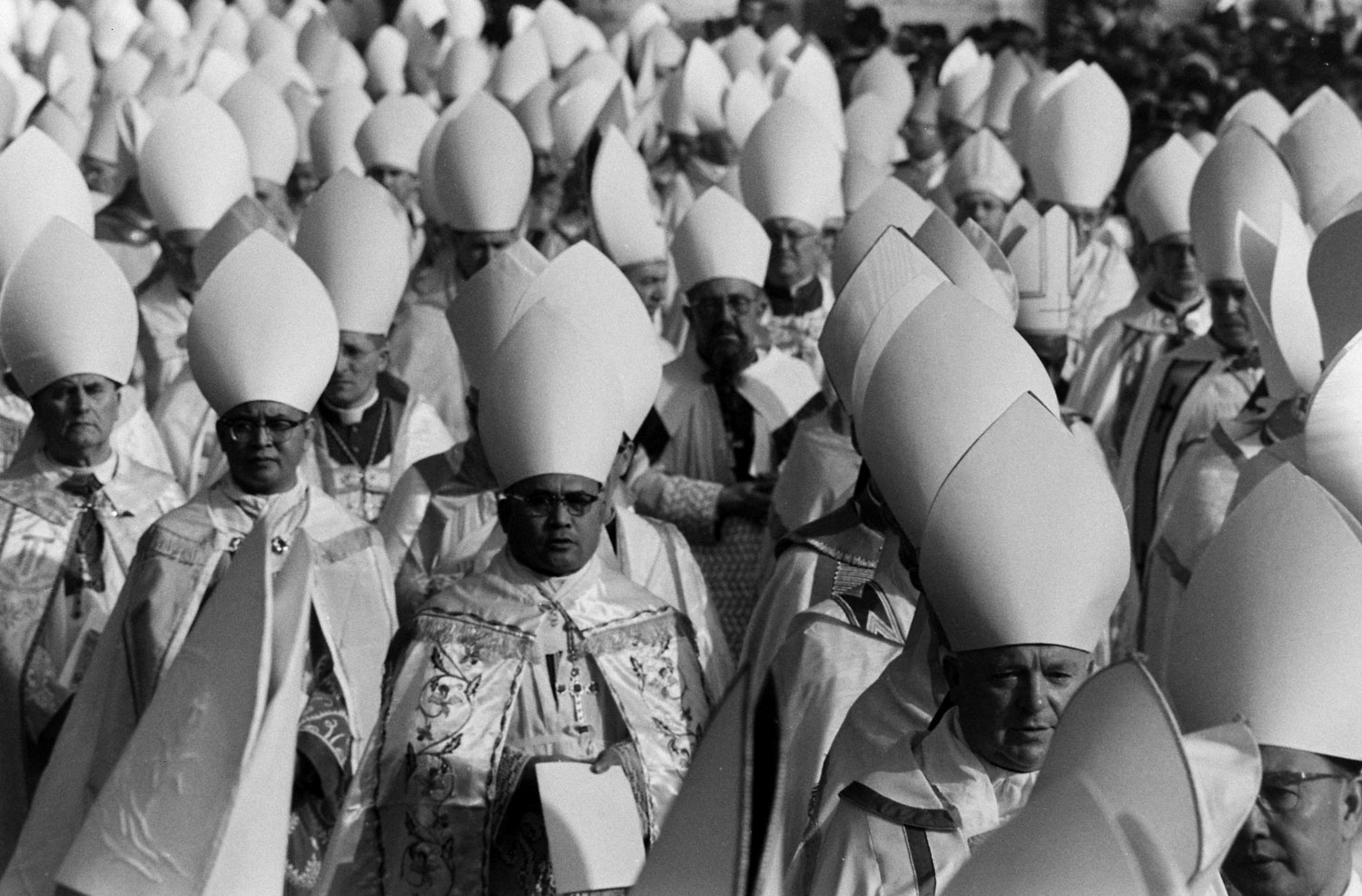 Vatican Ecumenical Council and Ecumenical Procession, Rome, 1962.