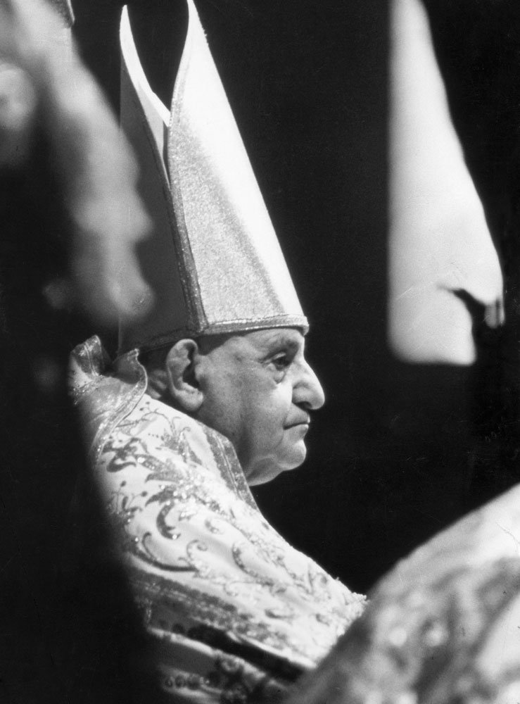 Pope John XXIII during the Second Vatican Ecumenical Council, 1962.