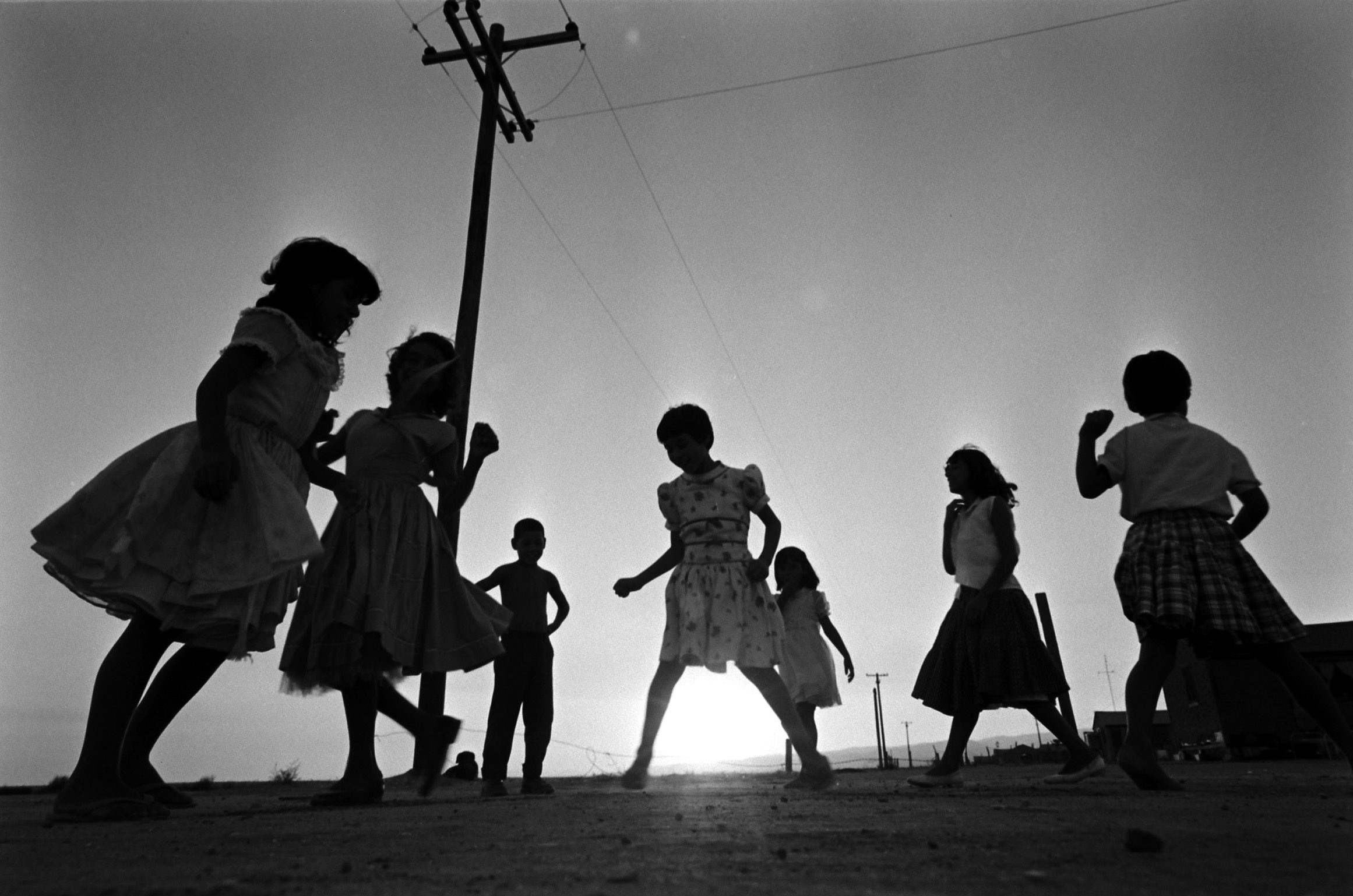 Children of migrant farm workers, San Joaquin Valley, Calif., 1959.