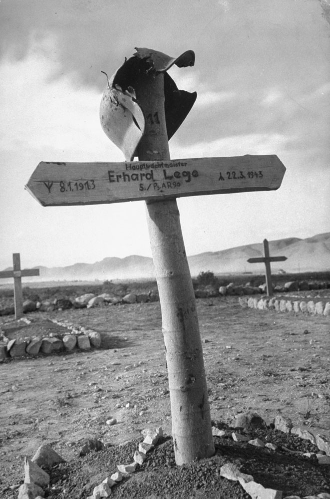German cemetery, Tunisia, 1943.