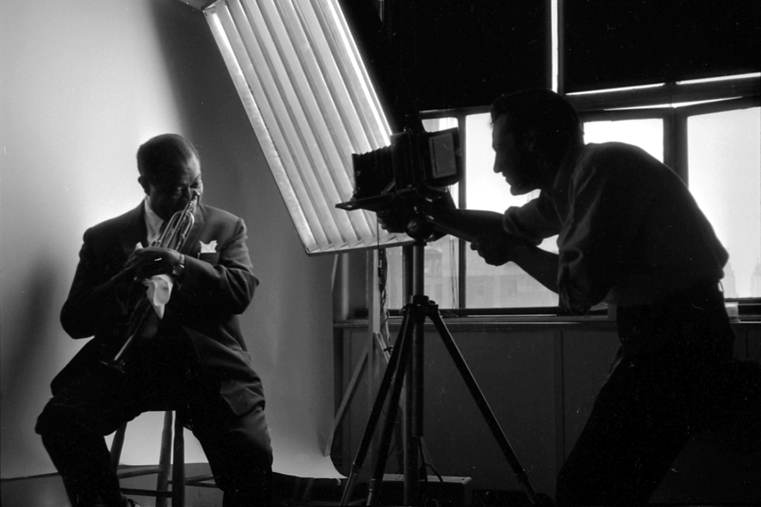 Louis Armstrong and Bert Stern, 1958