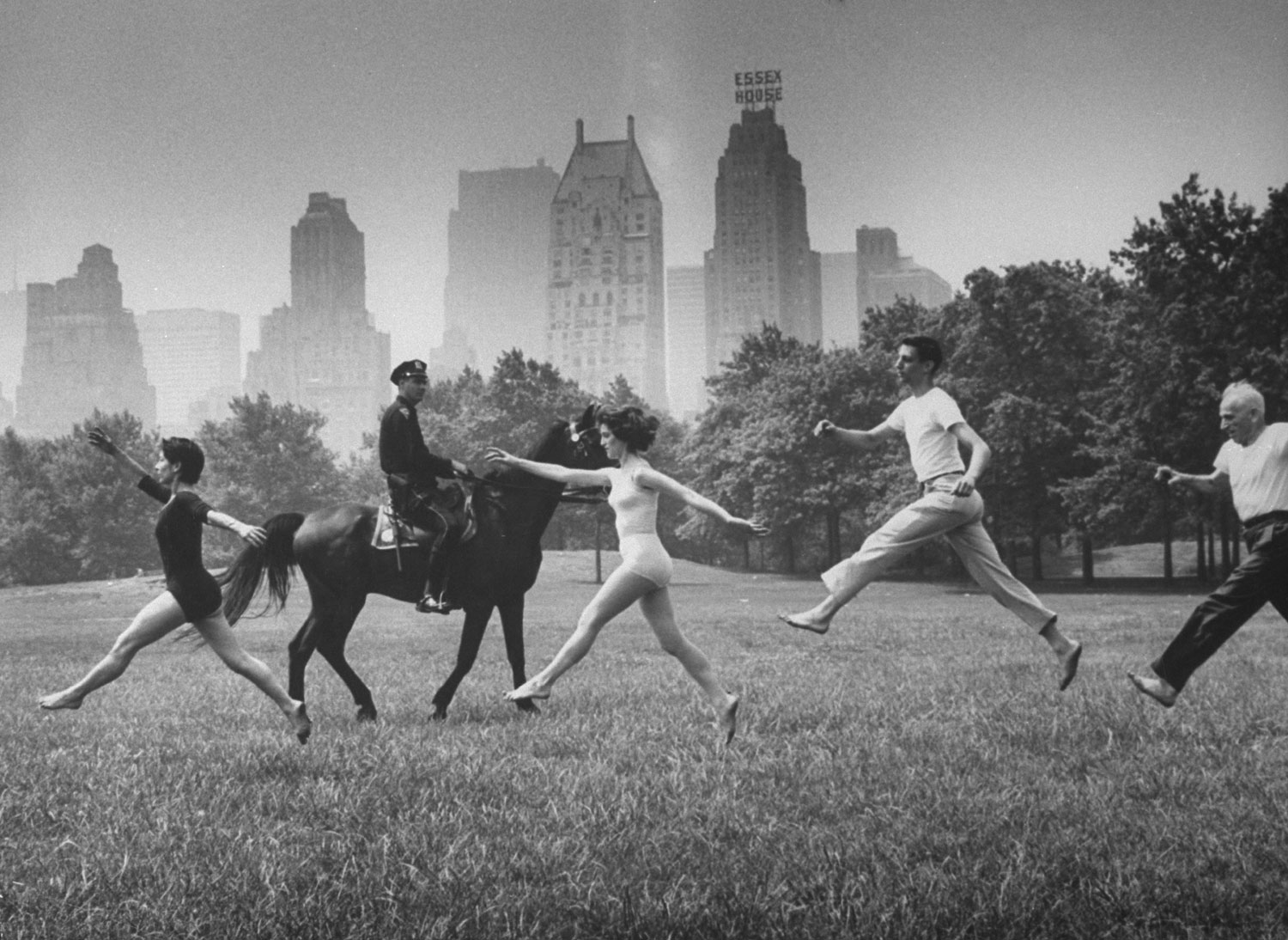 Dancers in Central Park, 1961.