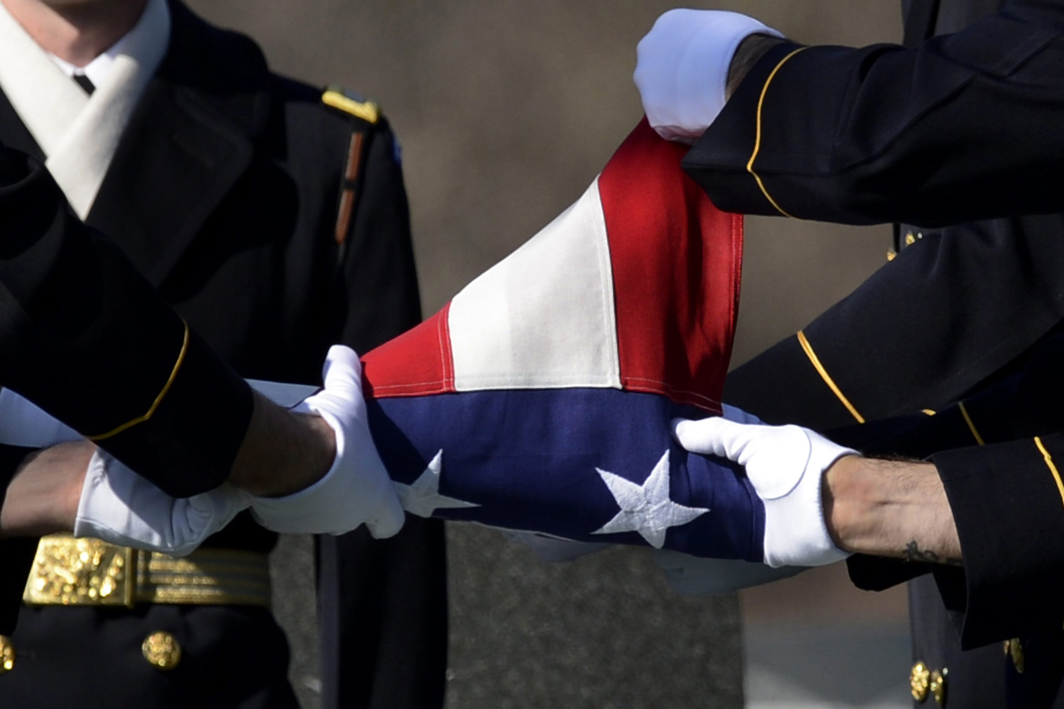Burial service for US Army 1st Lieutenant John E. Terpning