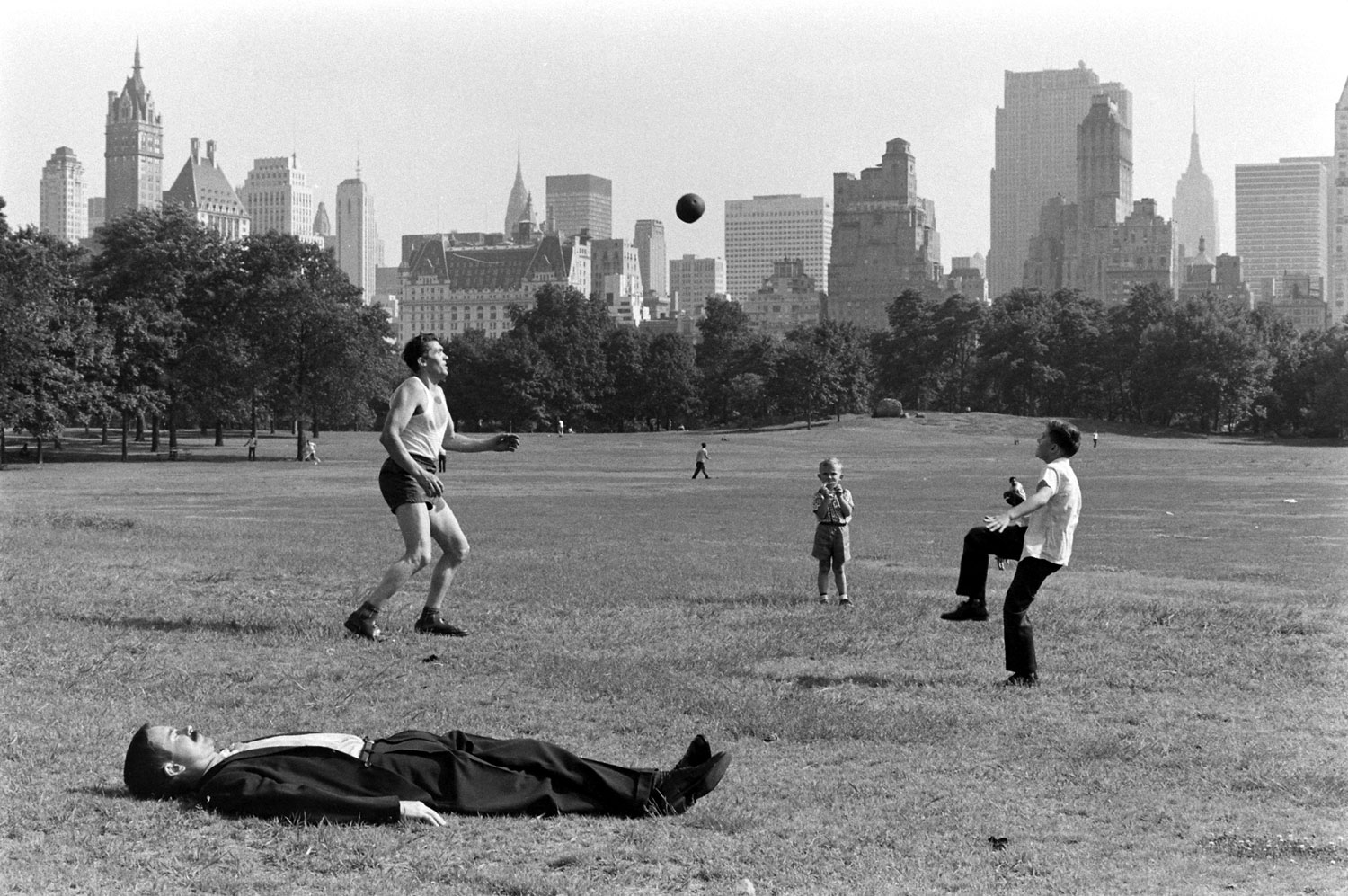 Scene in Central Park, 1961.