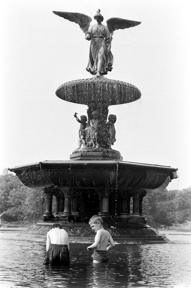 Central Park's Bethesda Fountain, 1961.