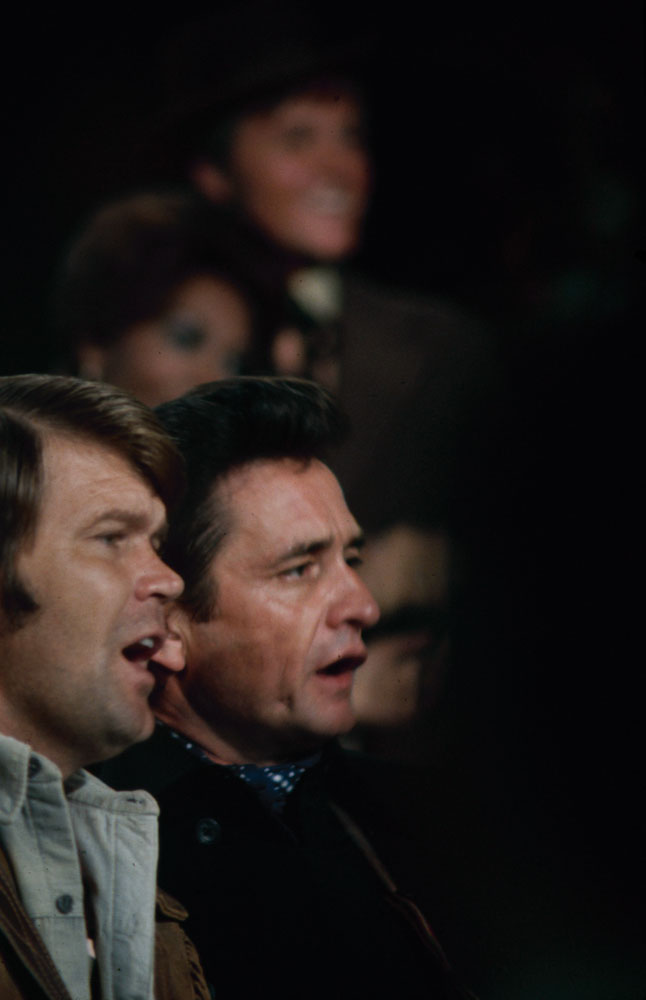 Johnny Cash and Glen Campbell, 1969.