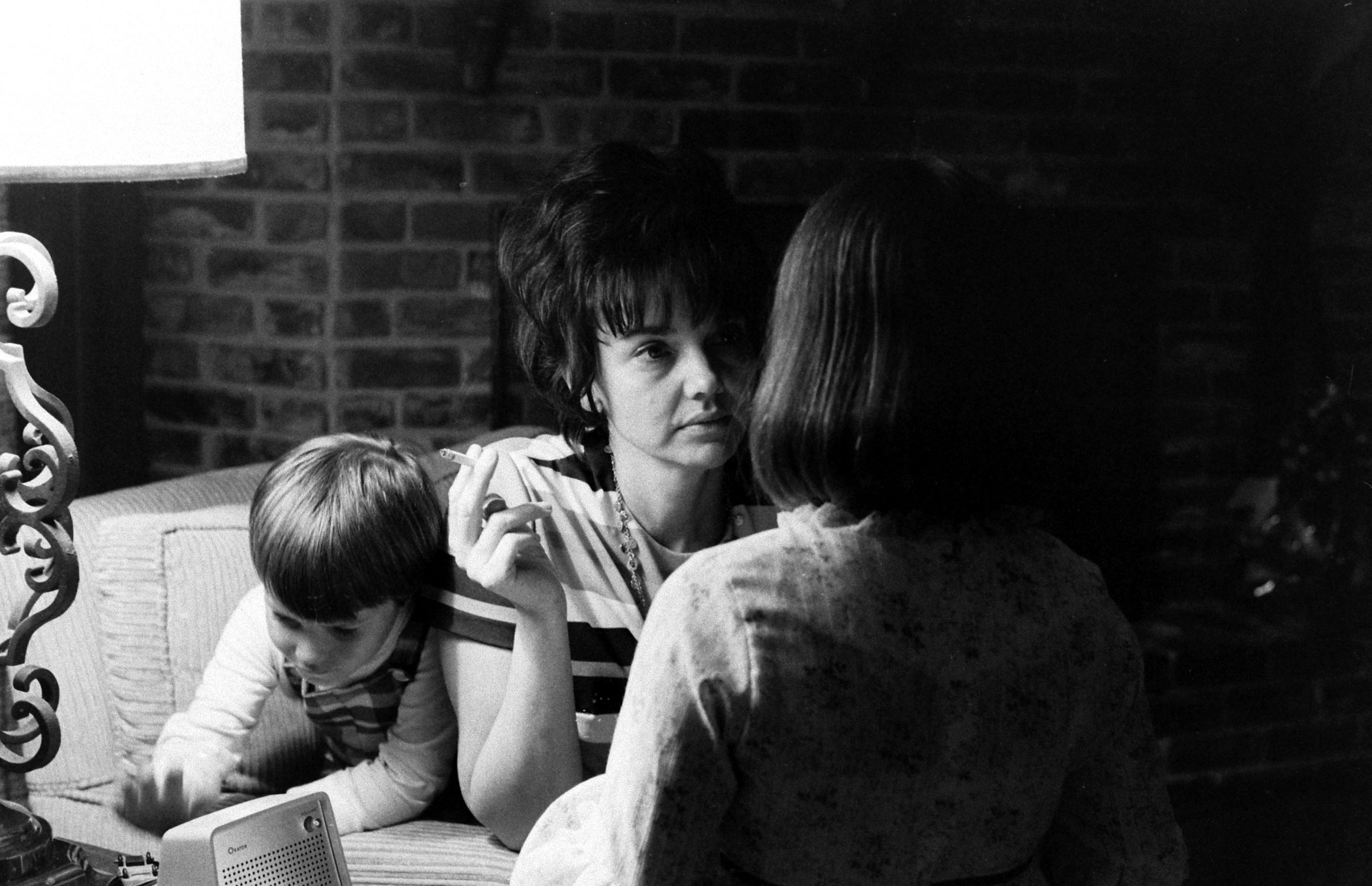 Astronaut James Lovell's family at home during the Apollo 13 crisis, April 1970.