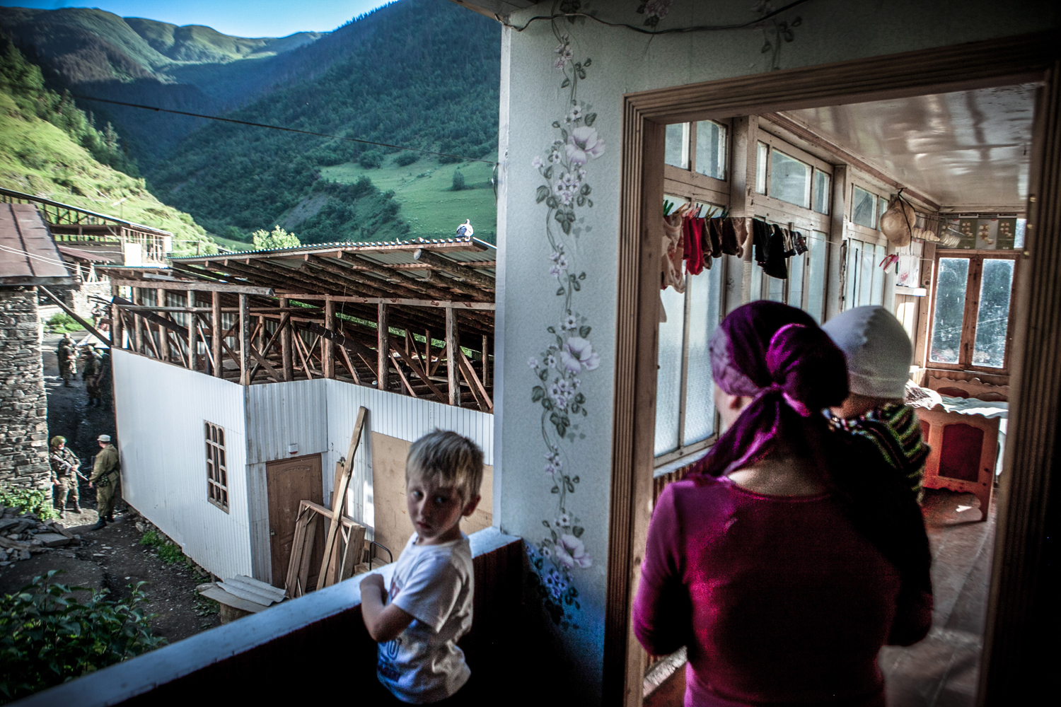 Regular house check by military forces in the mountain village. Dagestan has almost a half of its territory locked down under a special security regime, known as the CTO - abbreviation for “counter-terrorist operation”. It means: martial law, curfews and random searches enforced by the Russian military and ongoing talks about the new bloody war in the North Caucasus.