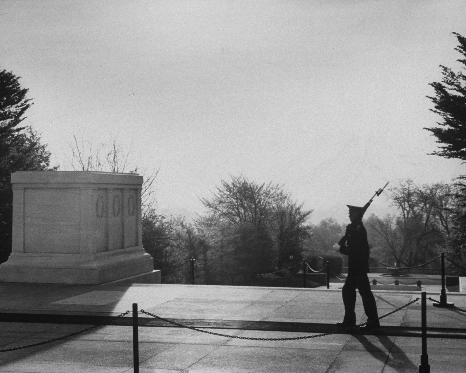 Tomb of the Unknown Soldier, Arlington National Cemetery, 1965.