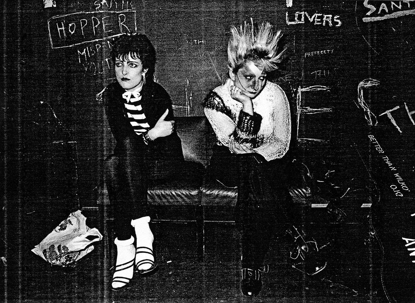 Siouxsie and Jordan at Eric's Club, Liverpool, 1978.