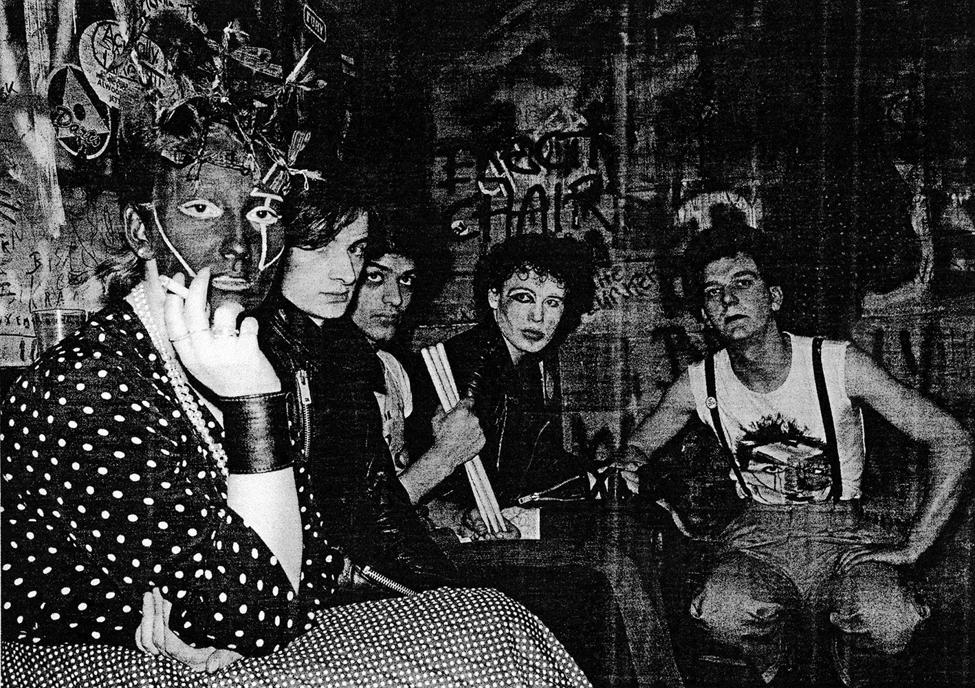 Jordan and Adam and the Ants, Marquee, London, 1977.
