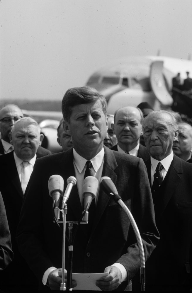 President John F. Kennedy in Cologne, Germany, June 1963.