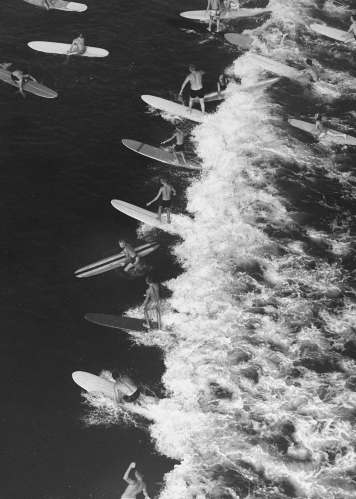 Surfing, Malibu, California 1961