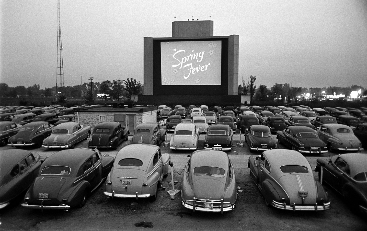 Drive-in theater, Chicago, 1951.