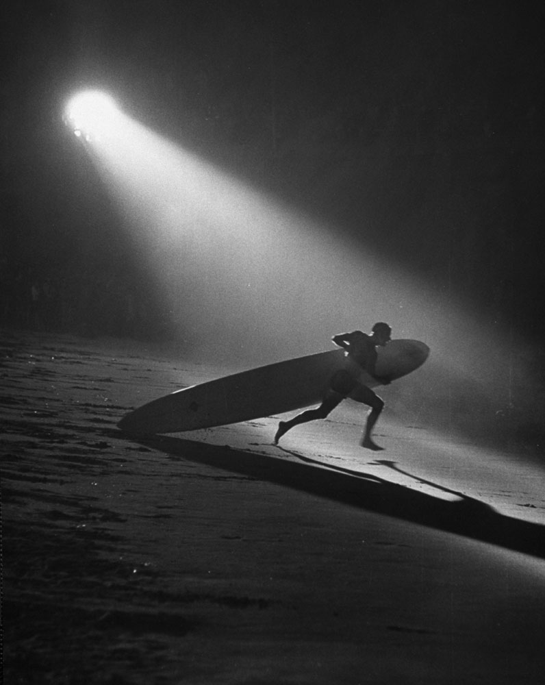 Surfing, Manhattan Beach, Calif., 1965