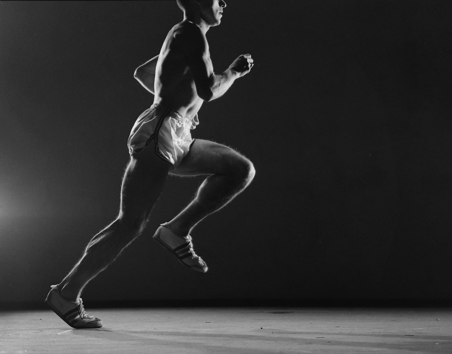 Runner as part of a photographic study of the body's movements, 1962.