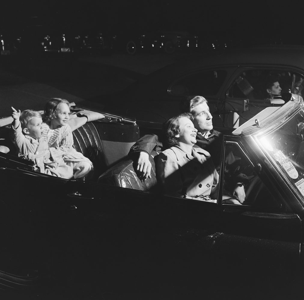 Drive-in theater, Chicago, 1951.