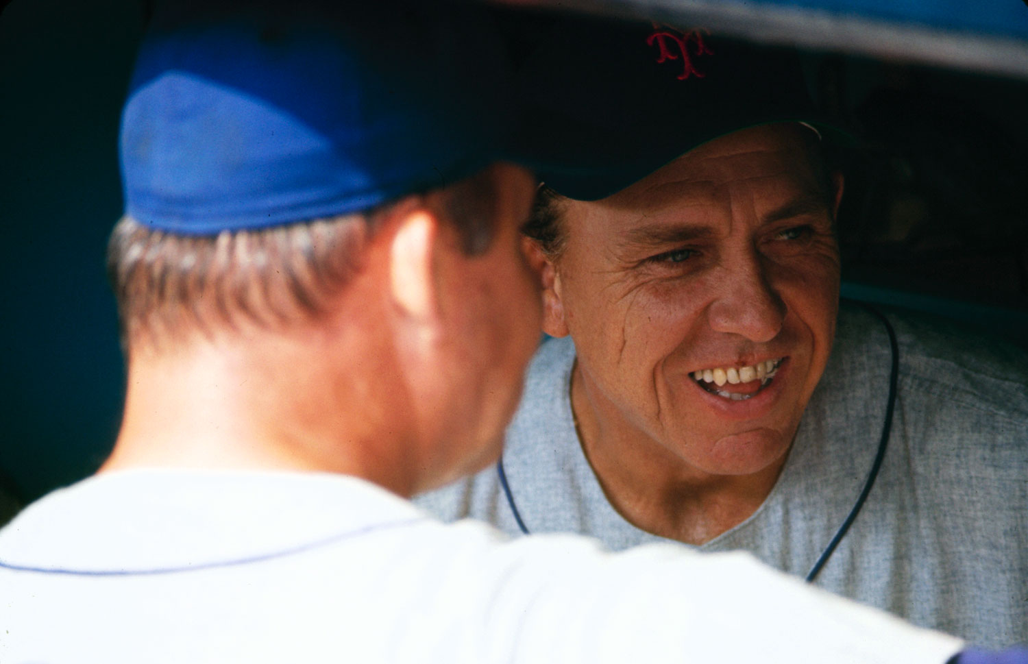 Manager Gil Hodges (right), 1969 Mets.