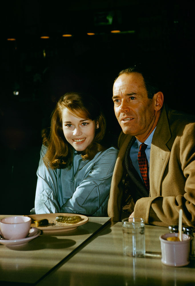 Henry Fonda with daughter Jane, 1960.