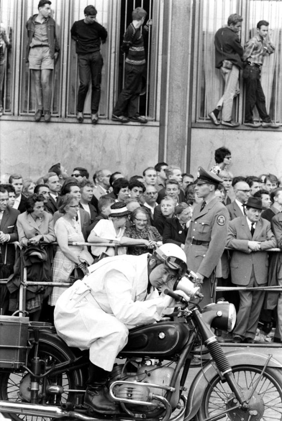 Crowds during President John F. Kennedy's June 1963 visit to Germany.