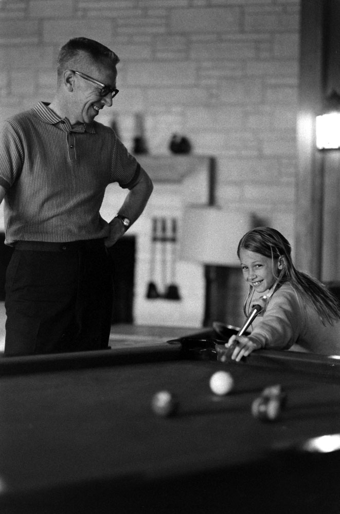 Charles M. Schulz and daughter Jill, 1967.
