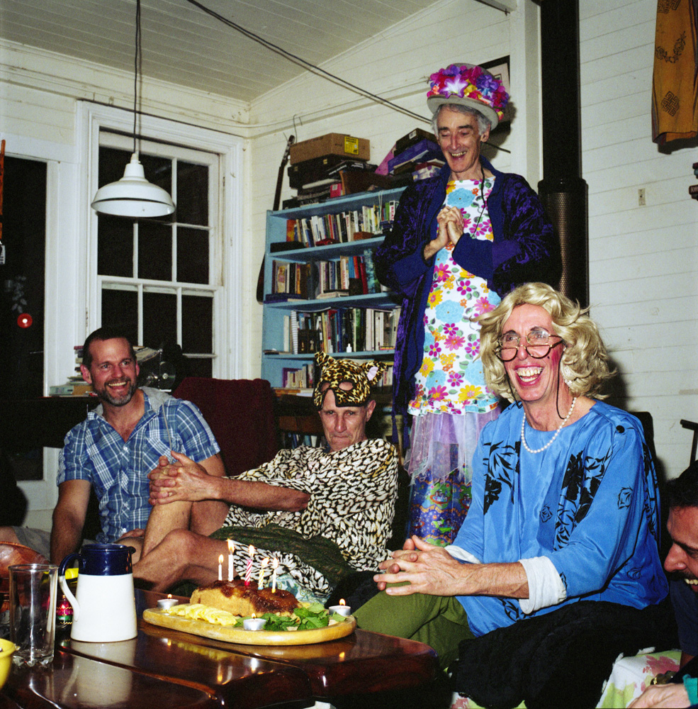 Beryl Moist has friends over to help celebrate her birthday.