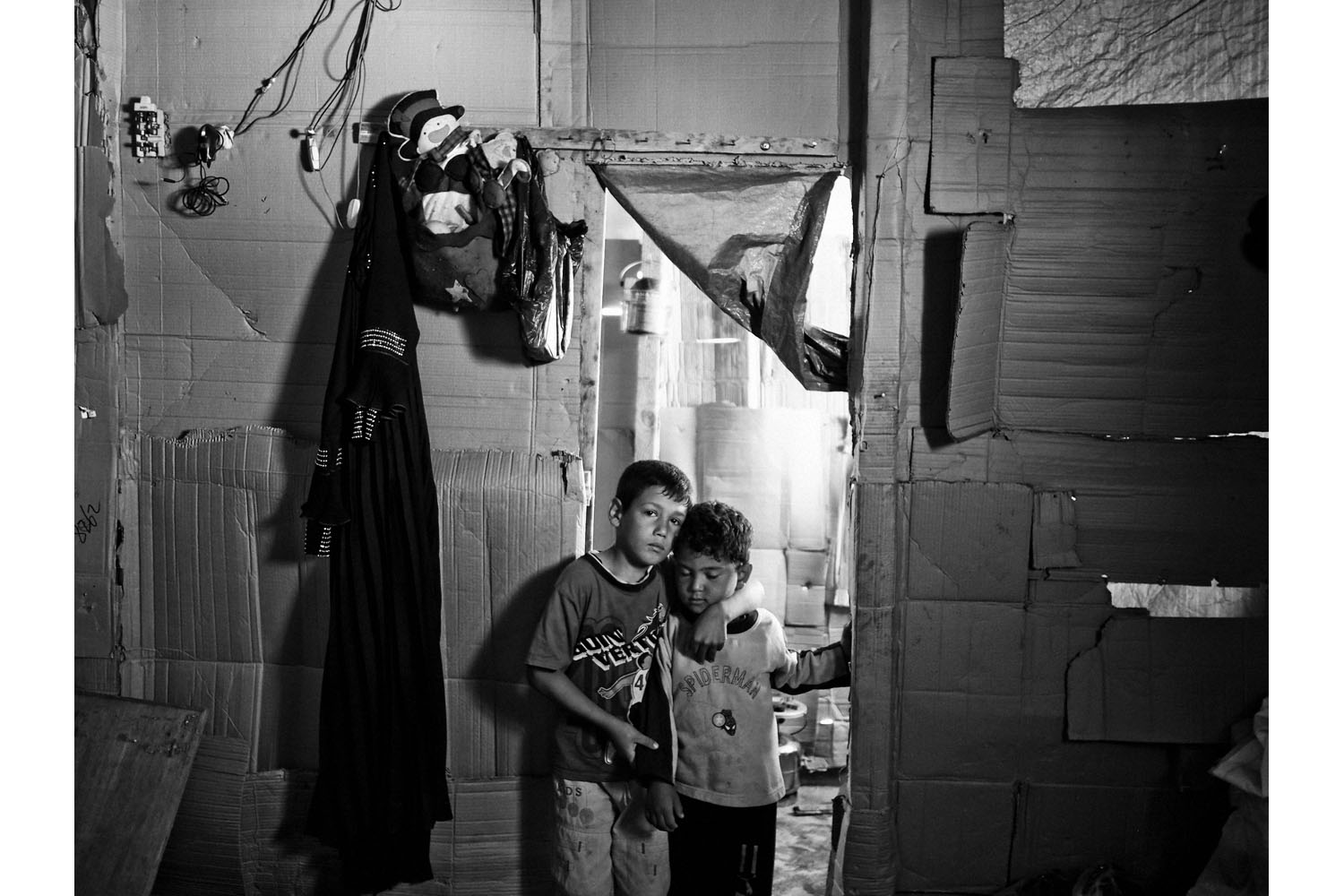 Al Marj, Bekaa Valley, Lebanon. June 2013.Syrian children inside the Arab Lwais tent settlement in the Bekaa Valley of Lebanon.(Photo by Moises Saman/MAGNUM)