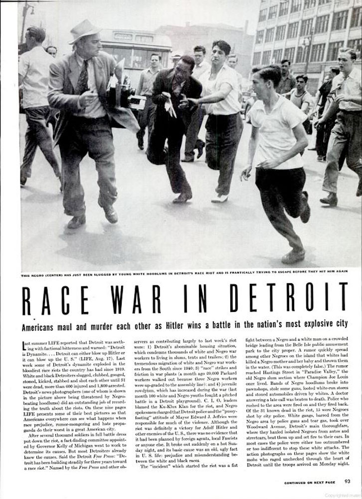 Detroit race riots 1943