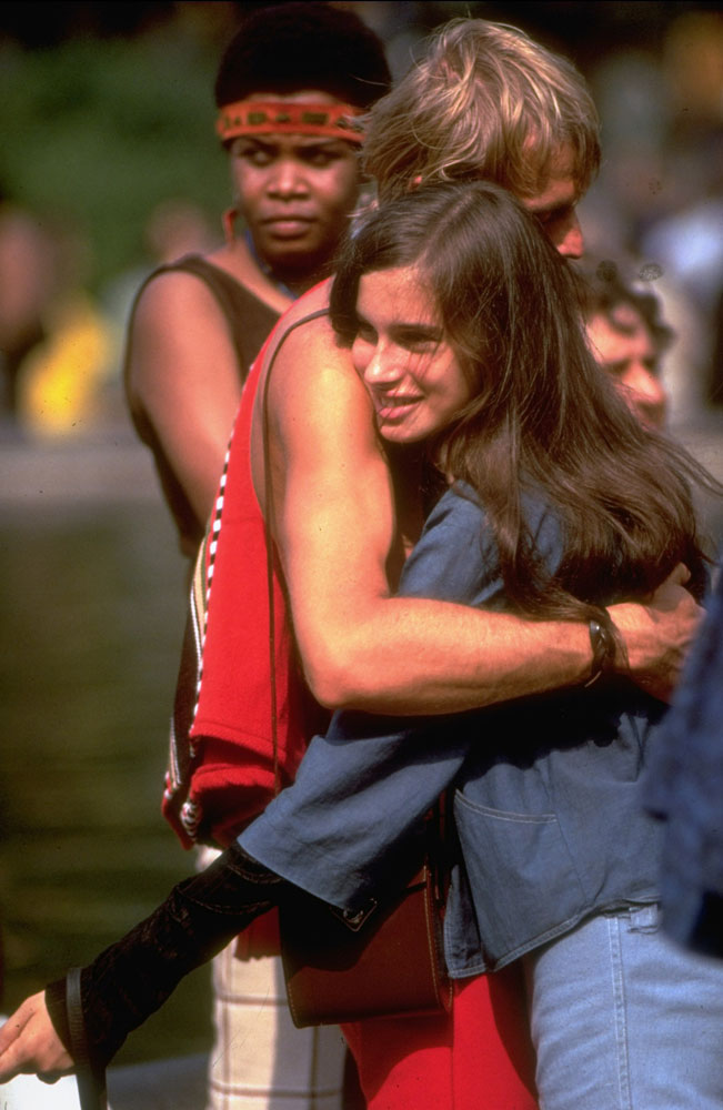 A couple embracing, New York, summer 1969.