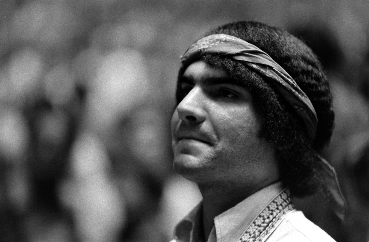 Audience member, the Concert for Bangladesh, Madison Square Garden, 1971.