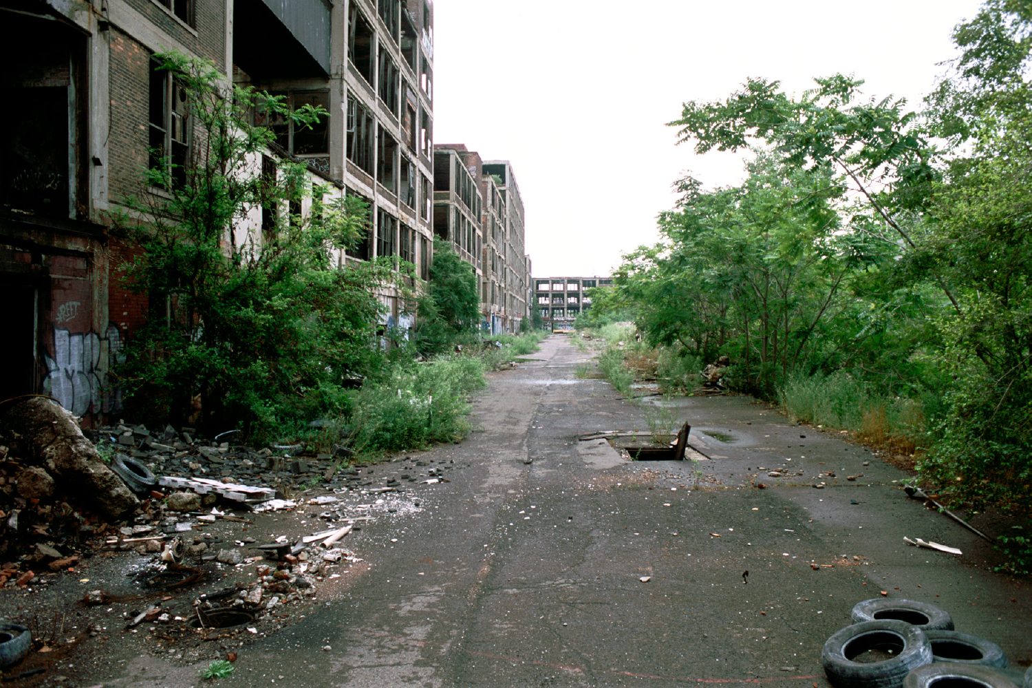 Former Packard Plant, E. Grand Blvd., at Concord, Detroit, 2012.