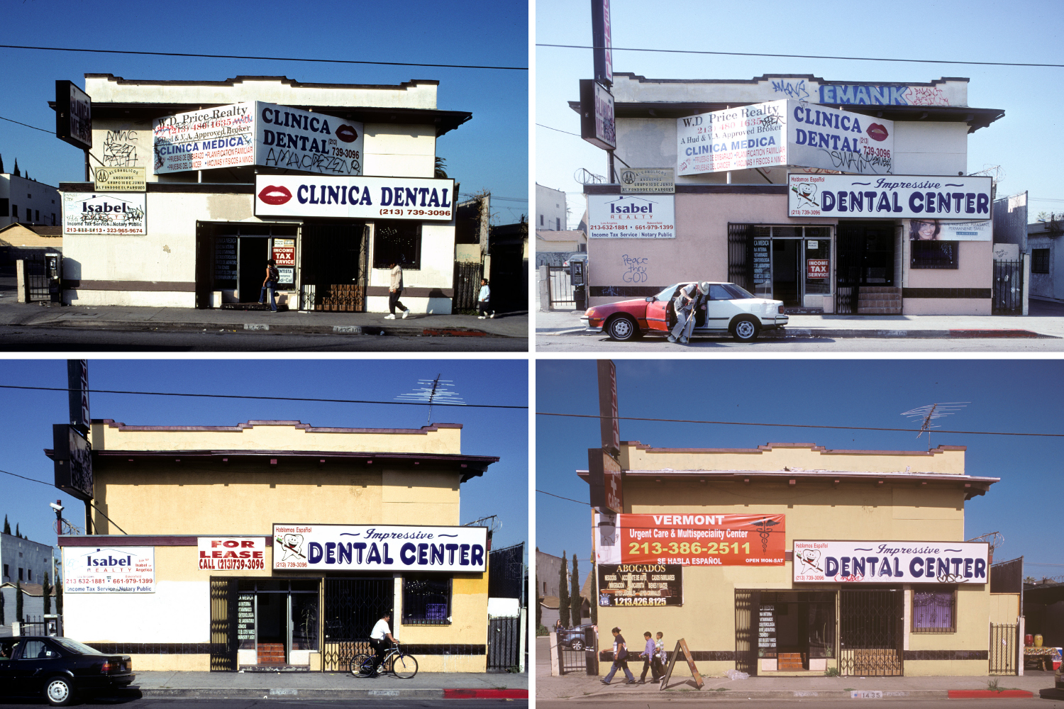 From top left: 1435 S. Vermont Ave, L.A., 2005; 1435 S. Vermont Ave, L.A., 2006; 1435 S. Vermont Ave, L.A., 2009; 1435 S. Vermont Ave, L.A., 2012.