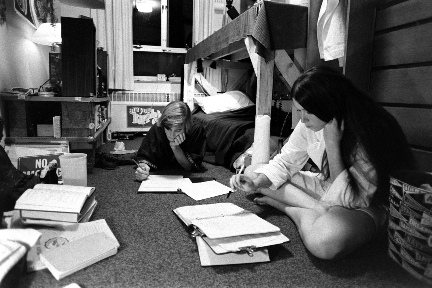 Oberlin College co-ed dorm, 1970.