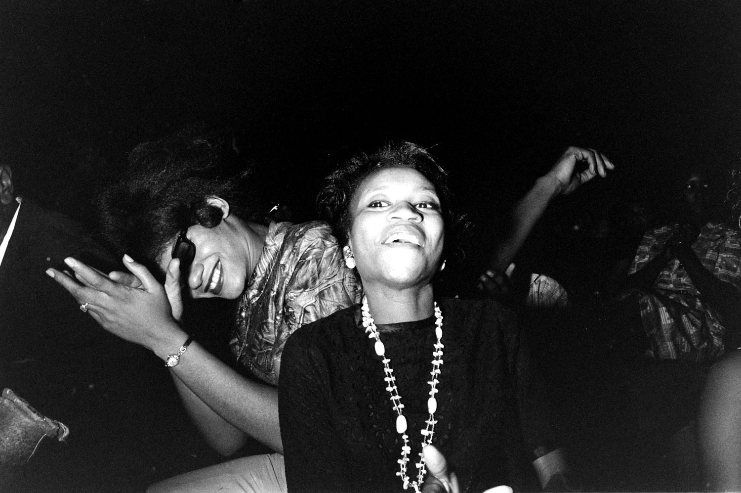The crowd reacts during the Salute to Freedom benefit concert in Birmingham, Ala., August 5, 1963.