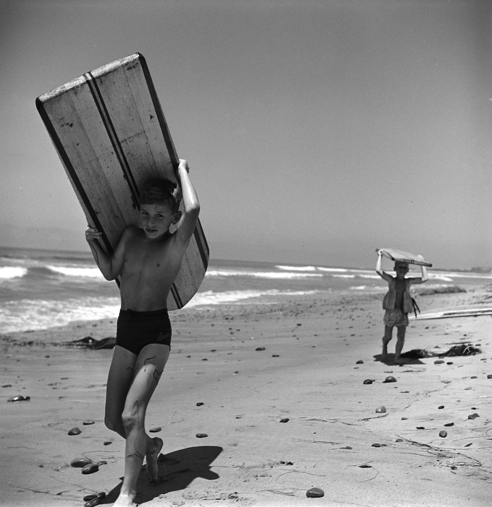 Surfers, San Onofre, Calif., 1950.