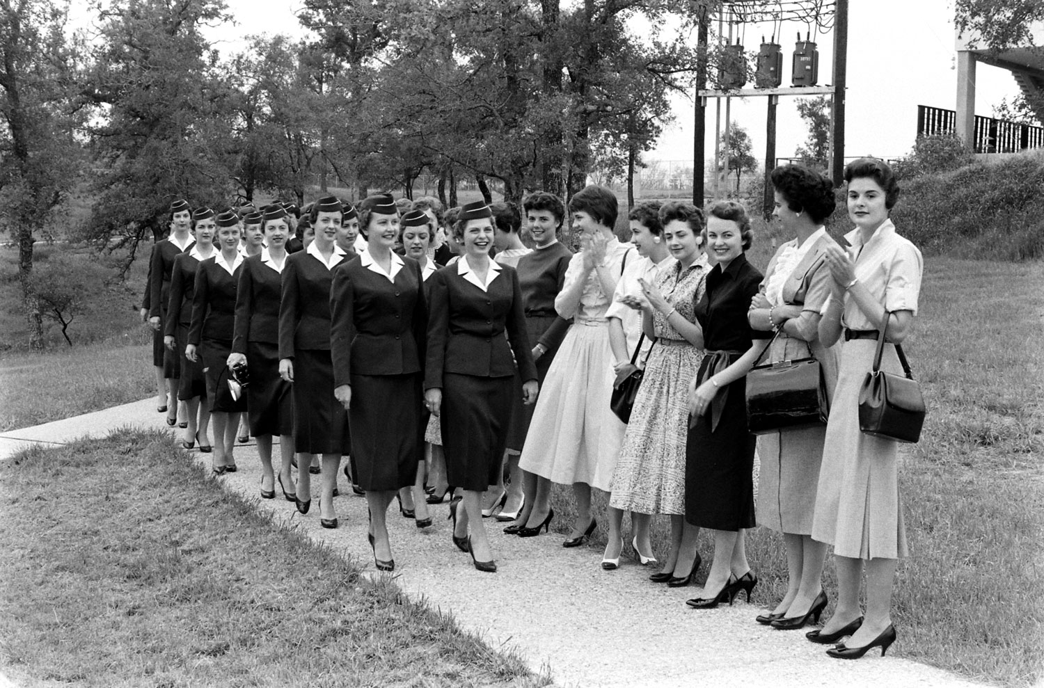 Stewardess school, Texas, 1958.