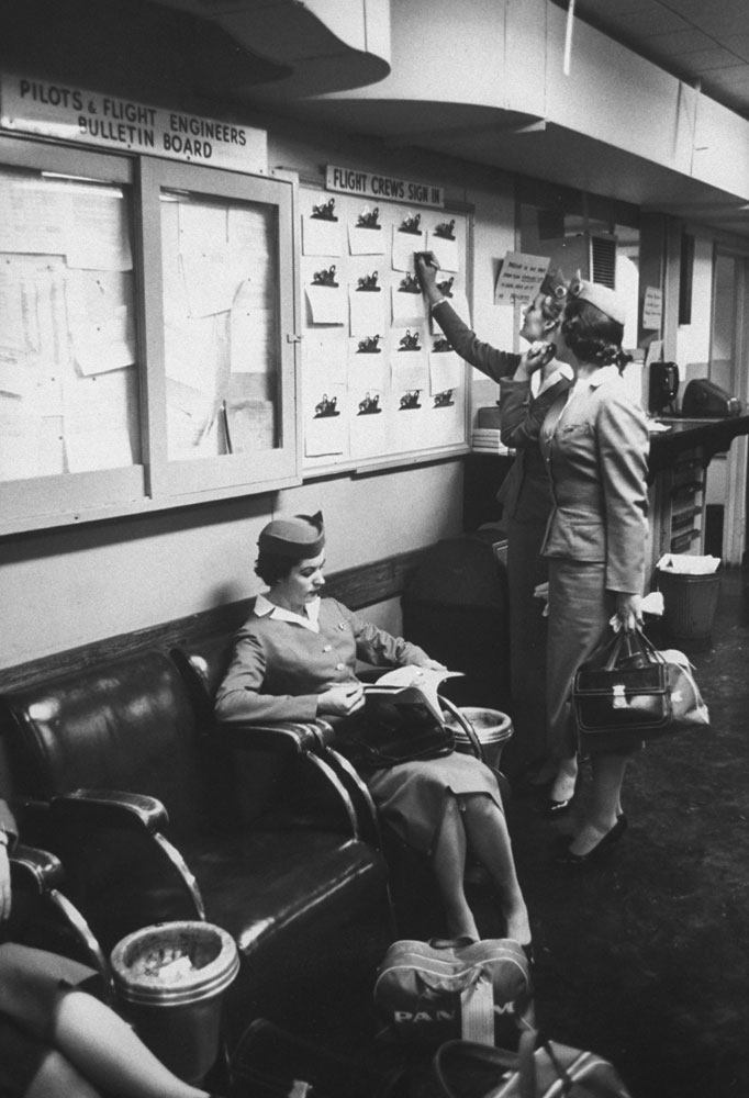 Stewardess school, Texas, 1958.