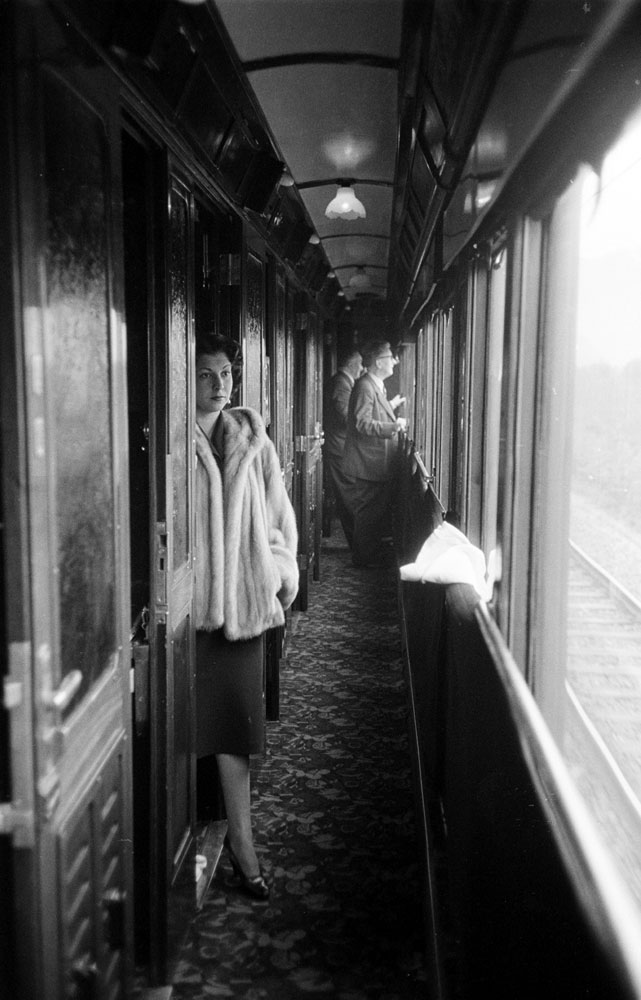 Aboard the Simplon-Orient Express, 1950.