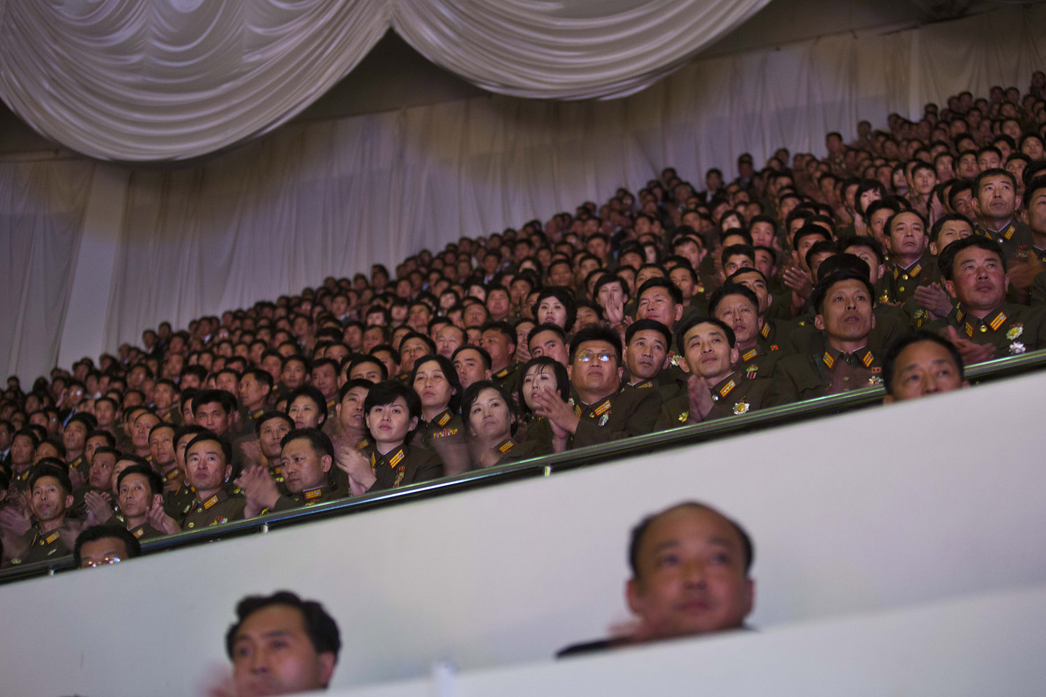 July 28, 2013. North Koreans attend a concert to mark the 60th anniversary of the armistice agreement in Pyongyang.